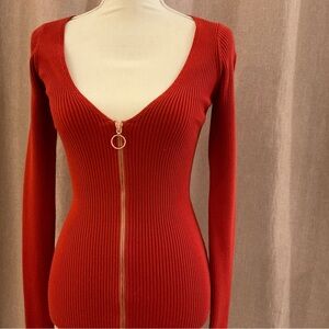 For Love And Lemons Annie Zipper Mini Dress